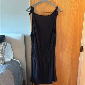 BECCA Black Mini Dress/Coverup with Tie Straps